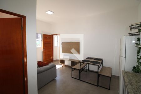 Sala / Cozinha de apartamento para alugar com 1 quarto, 30m² em Carandiru, São Paulo