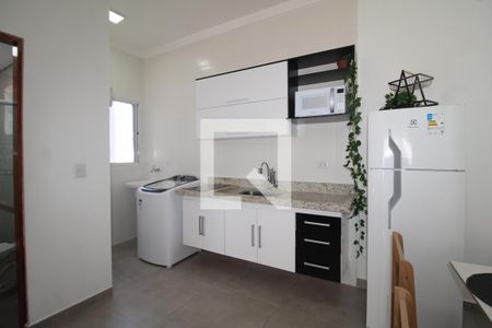 Sala / Cozinha de apartamento para alugar com 1 quarto, 30m² em Carandiru, São Paulo