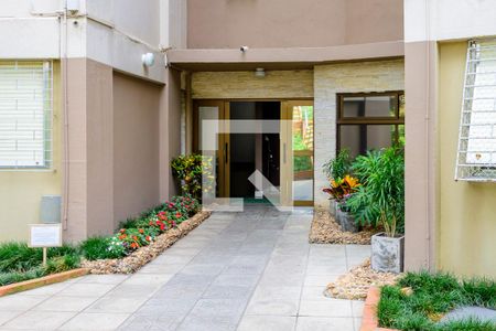 Fachada do bloco de apartamento para alugar com 2 quartos, 56m² em Azenha, Porto Alegre