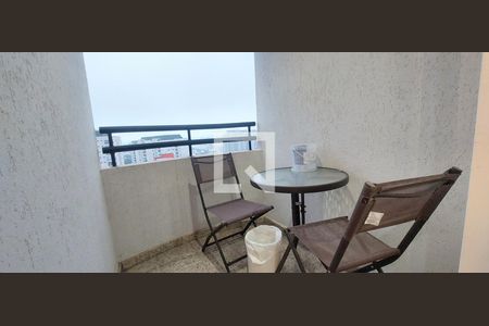 Varanda da Sala de apartamento para alugar com 1 quarto, 54m² em Centro, Santo André