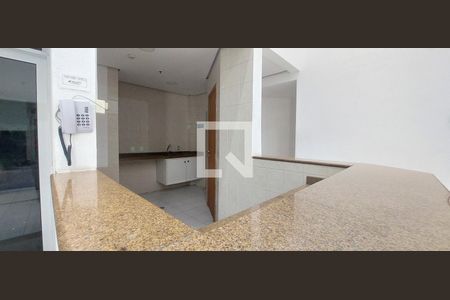 Área comum - copa da piscina de apartamento para alugar com 1 quarto, 54m² em Centro, Santo André