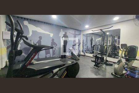 Área comum - Academia de apartamento para alugar com 1 quarto, 54m² em Centro, Santo André