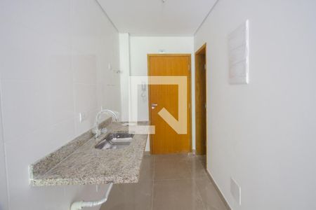 Cozinha de apartamento para alugar com 1 quarto, 28m² em Jardim Caravelas, São Paulo