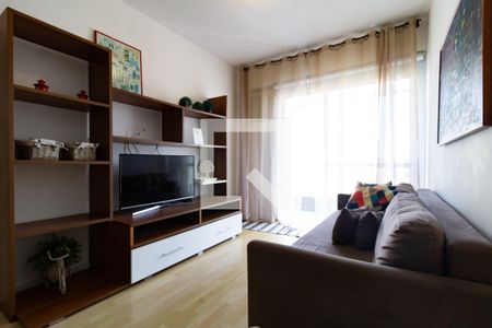 Apartamento para alugar com 70m², 2 quartos e 1 vagaDetalhe da sala