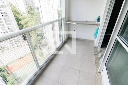 Varanda da Sala de apartamento para alugar com 2 quartos, 57m² em Vila Andrade, São Paulo
