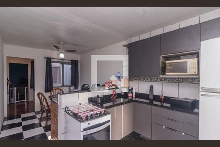 Cozinha de apartamento à venda com 2 quartos, 51m² em Scharlau, São Leopoldo