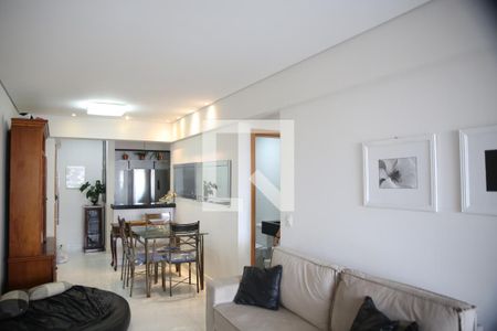 Sala de apartamento para alugar com 3 quartos, 120m² em Vila Caiçara, Praia Grande