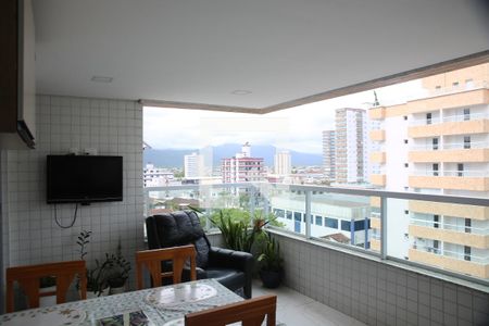Varanda da Sala de apartamento para alugar com 3 quartos, 120m² em Vila Caiçara, Praia Grande