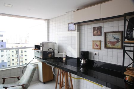 Varanda da Sala de apartamento para alugar com 3 quartos, 120m² em Vila Caiçara, Praia Grande