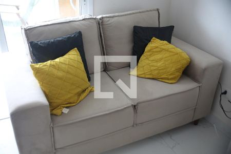 Detalhe Sala de apartamento para alugar com 3 quartos, 120m² em Vila Caiçara, Praia Grande