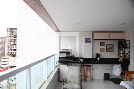 Varanda da Sala de apartamento para alugar com 3 quartos, 120m² em Vila Caiçara, Praia Grande