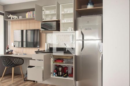 Cozinha de kitnet/studio à venda com 1 quarto, 37m² em Vila Monte Alegre, São Paulo