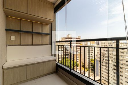 Studio para alugar com 33m², 1 quarto e sem vagaVaranda