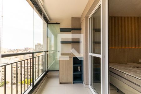 Studio para alugar com 33m², 1 quarto e sem vagaVaranda