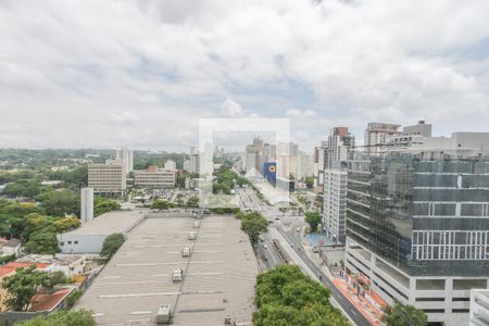 Vista da Varanda de kitnet/studio à venda com 1 quarto, 28m² em Brooklin Paulista, São Paulo