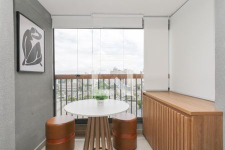 Varanda de kitnet/studio à venda com 1 quarto, 28m² em Brooklin Paulista, São Paulo