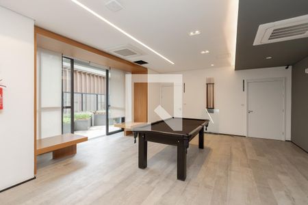 Área comum - Sala de Jogos de kitnet/studio à venda com 1 quarto, 28m² em Brooklin Paulista, São Paulo