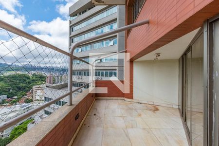 Varanda da Sala de apartamento à venda com 4 quartos, 425m² em Cidade Jardim, Belo Horizonte