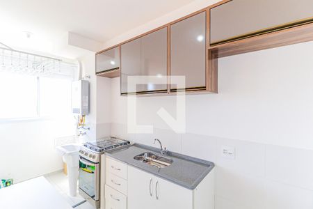Cozinha de apartamento para alugar com 2 quartos, 44m² em Parque Maria Helena, São Paulo