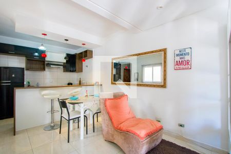 Sala de apartamento à venda com 1 quarto, 88m² em Vila Alice, Santo André