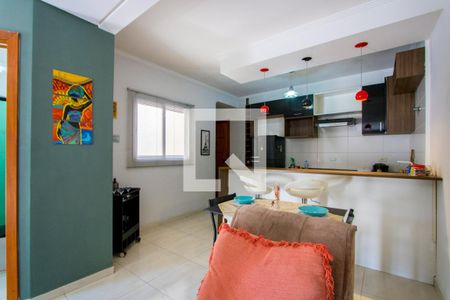 Sala de apartamento à venda com 1 quarto, 88m² em Vila Alice, Santo André
