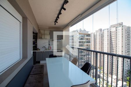 Sala de Jantar Gourmet de apartamento à venda com 2 quartos, 65m² em Vila Cordeiro, São Paulo