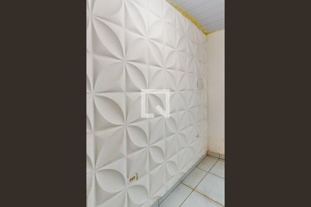 Sala - detalhe da parede 3d de apartamento para alugar com 1 quarto, 45m² em Várzea, Recife