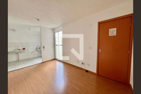 Sala de apartamento para alugar com 2 quartos, 42m² em Sapucaia Ii, Contagem