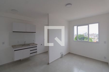 Sala e Cozinha de apartamento para alugar com 1 quarto, 30m² em Vila Guilhermina, São Paulo