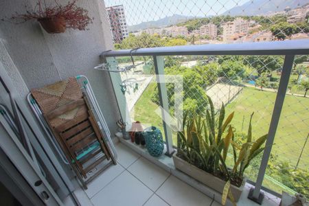 Varanda da Sala de apartamento para alugar com 2 quartos, 49m² em Pechincha, Rio de Janeiro