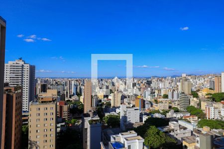 Vista da Varanda de apartamento à venda com 1 quarto, 45m² em São Pedro, Belo Horizonte