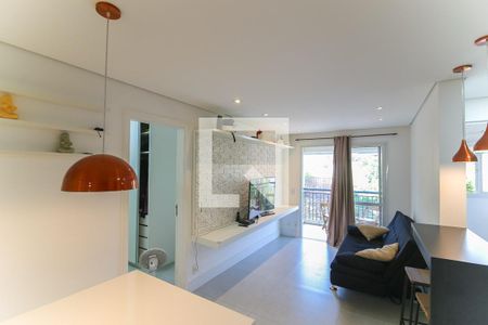 Sala de apartamento para alugar com 1 quarto, 56m² em Jardim Leonor, São Paulo