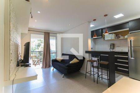 Sala de apartamento para alugar com 1 quarto, 56m² em Jardim Leonor, São Paulo