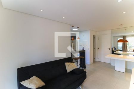 Sala de apartamento para alugar com 1 quarto, 56m² em Jardim Leonor, São Paulo