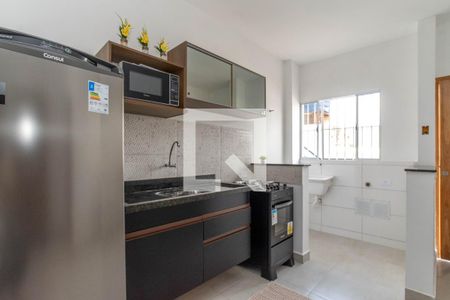 Cozinha  de kitnet/studio para alugar com 1 quarto, 27m² em Jardim Iporanga, Guarulhos