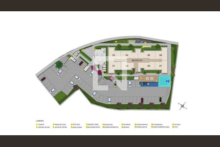 Apartamento à venda com 2 quartos, 52m² em Estoril, Belo Horizonte