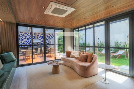 Studio para alugar com 25m², 1 quarto e sem vaga Studio para alugar com 25m², 1 quarto e sem vagaÁrea comum - Salão de festas