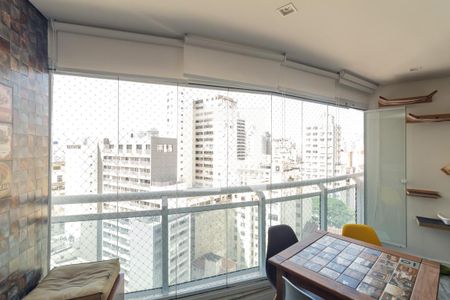 Varanda da Sala de apartamento à venda com 1 quarto, 50m² em Santa Efigênia, São Paulo