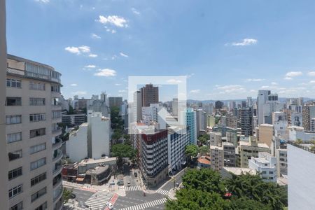 Vista da Sala de apartamento à venda com 1 quarto, 52m² em Consolação, São Paulo