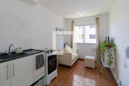 Sala/Cozinha de apartamento à venda com 1 quarto, 25m² em Vila Andrade, São Paulo