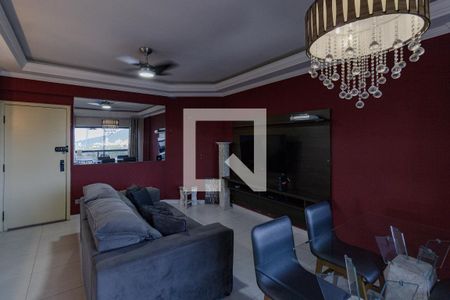 Sala de apartamento para alugar com 4 quartos, 80m² em Balneario Cidade Atlantica, Guarujá