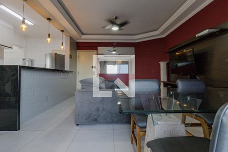 Sala de apartamento para alugar com 4 quartos, 80m² em Balneario Cidade Atlantica, Guarujá