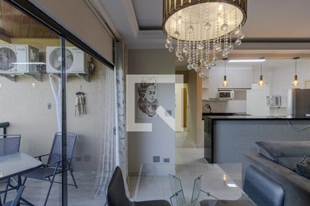 Sala de apartamento para alugar com 4 quartos, 80m² em Balneario Cidade Atlantica, Guarujá