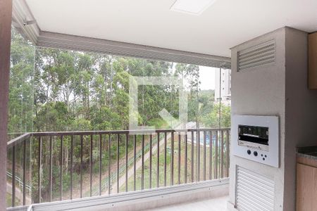 Varanda gourmet de apartamento à venda com 3 quartos, 120m² em Residencial Felice, Nova Lima