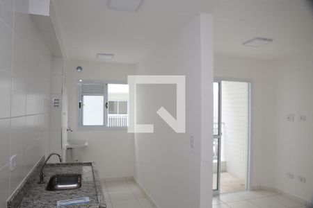 Cozinha de apartamento para alugar com 2 quartos, 51m² em Aviação, Praia Grande