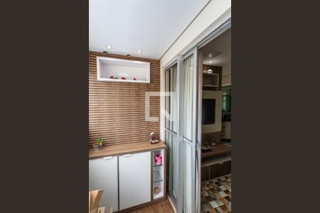 Varanda da Sala de apartamento à venda com 3 quartos, 69m² em Pompéia, Belo Horizonte