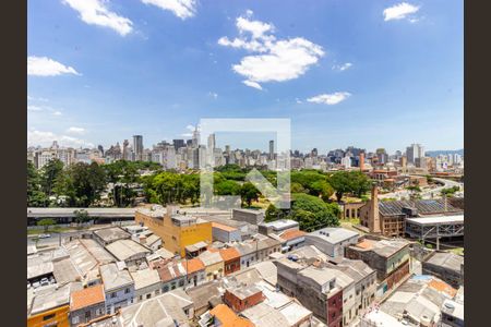Varanda - Vista de apartamento à venda com 1 quarto, 33m² em Brás, São Paulo