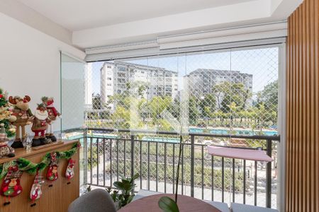 Varanda da Sala de apartamento à venda com 2 quartos, 67m² em Santo Amaro, São Paulo