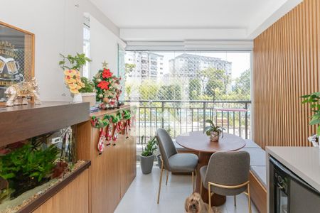 Varanda da Sala de apartamento à venda com 2 quartos, 67m² em Santo Amaro, São Paulo