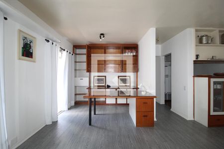Sala/Cozinha de apartamento para alugar com 1 quarto, 66m² em Vila Nova Conceição, São Paulo